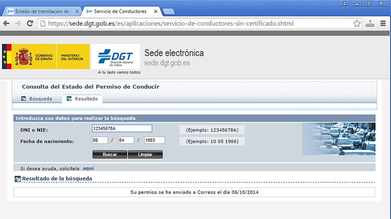 Una herramienta simple de la DGT que te permite seguir la tramitación de la renovación de carnet de conducir