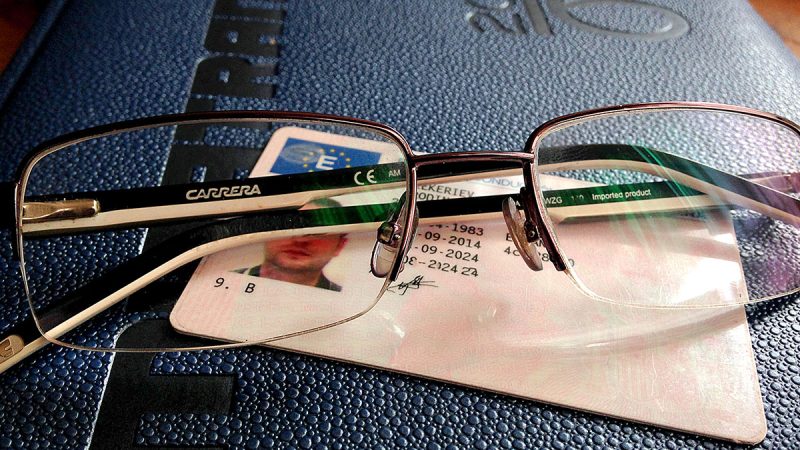 Gafas permiso de conducir