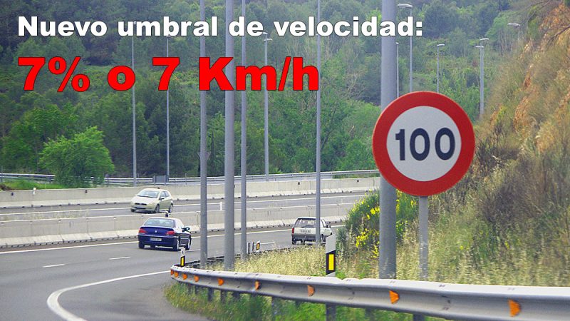 El nuevo umbral de velocidad será de 7%