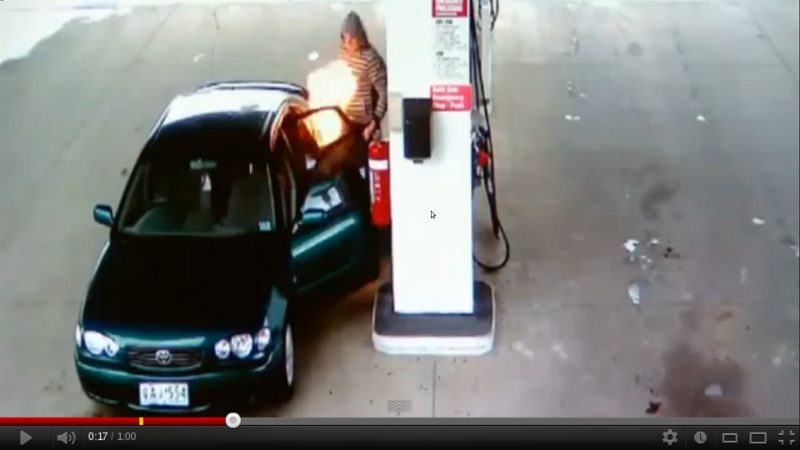 Prohibido fumar en la gasolinera