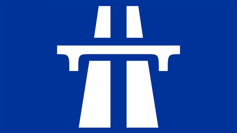 Esta es la señal de la autopista